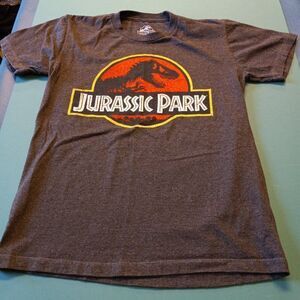 Jurassic Park Small Graphic Gray Short sleeve t-shirt Movie Dinosaur Grandmacore